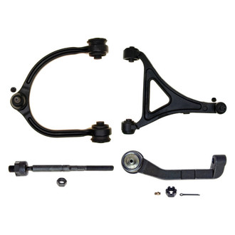 MOOG® - Front Driver Side Lower and Upper Control Arm with Ball Joint and Tie Rod End Kit