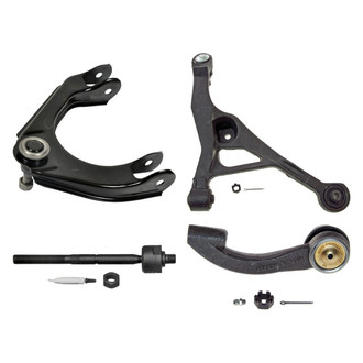 MOOG® - Front Driver Side Lower and Upper Control Arm with Ball Joint and Tie Rod End Kit