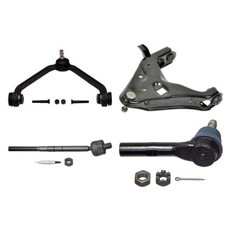 MOOG® - Front Driver Side Lower and Upper Control Arm with Ball Joint and Tie Rod End Kit