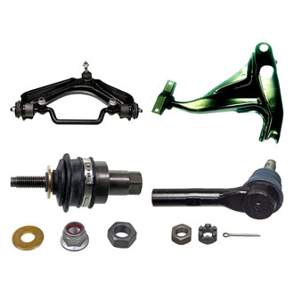 MOOG® - Front Driver Side Lower and Upper Control Arm with Ball Joint and Tie Rod End Kit