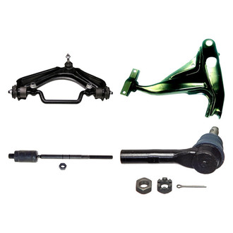 MOOG® - Front Driver Side Lower and Upper Control Arm with Ball Joint and Tie Rod End Kit