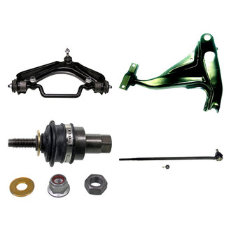 MOOG® - Front Driver Side Lower and Upper Control Arm with Ball Joint and Tie Rod End Kit