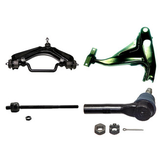 MOOG® - Front Driver Side Lower and Upper Control Arm with Ball Joint and Tie Rod End Kit