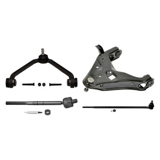 MOOG® - Front Driver Side Lower and Upper Control Arm with Ball Joint and Tie Rod End Kit