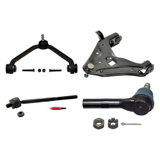 MOOG® - Front Driver Side Lower and Upper Control Arm with Ball Joint and Tie Rod End Kit