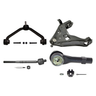 MOOG® - Front Driver Side Lower and Upper Control Arm with Ball Joint and Tie Rod End Kit