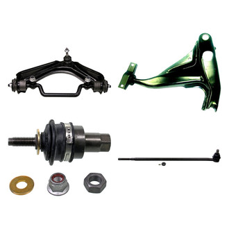 MOOG® - Front Driver Side Lower and Upper Control Arm with Ball Joint and Tie Rod End Kit