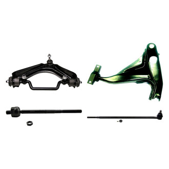 MOOG® - Front Driver Side Lower and Upper Control Arm with Ball Joint and Tie Rod End Kit