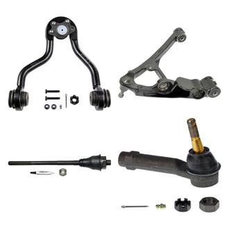 MOOG® - Front Driver Side Lower and Upper Control Arm with Ball Joint and Tie Rod End Kit