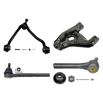 MOOG® - Front Driver Side Lower and Upper Control Arm with Ball Joint and Tie Rod End Kit