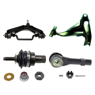 MOOG® - Front Driver Side Lower and Upper Control Arm with Ball Joint and Tie Rod End Kit