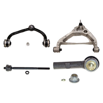MOOG® - Front Driver Side Lower and Upper Control Arm with Ball Joint and Tie Rod End Kit