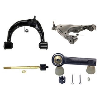 MOOG® - Front Driver Side Lower and Upper Control Arm with Ball Joint and Tie Rod End Kit
