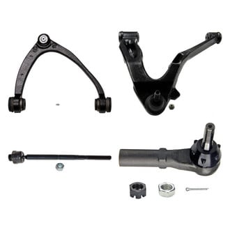 MOOG® - Front Driver Side Lower and Upper Control Arm with Ball Joint and Tie Rod End Kit