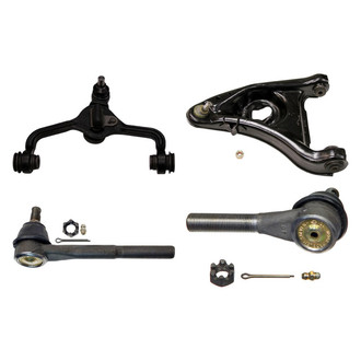 MOOG® - Front Driver Side Lower and Upper Control Arm with Ball Joint and Tie Rod End Kit