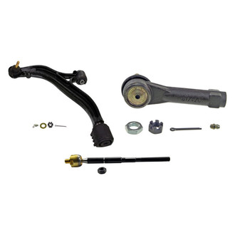MOOG® - Front Driver Side Lower Control Arm with Ball Joint and Tie Rod End Kit