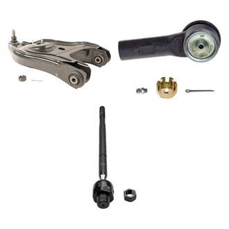MOOG® - Front Driver Side Lower Control Arm with Ball Joint and Tie Rod End Kit