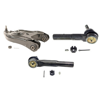 MOOG® - Front Driver Side Lower Control Arm with Ball Joint and Tie Rod End Kit