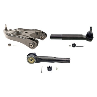 MOOG® - Front Driver Side Lower Control Arm with Ball Joint and Tie Rod End Kit