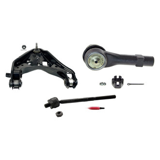 MOOG® - Front Driver Side Lower Control Arm with Ball Joint and Tie Rod End Kit