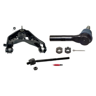 MOOG® - Front Driver Side Lower Control Arm with Ball Joint and Tie Rod End Kit