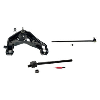 MOOG® - Front Driver Side Lower Control Arm with Ball Joint and Tie Rod End Kit