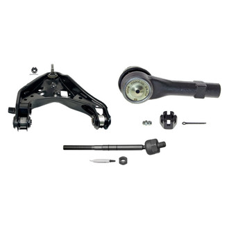 MOOG® - Front Driver Side Lower Control Arm with Ball Joint and Tie Rod End Kit