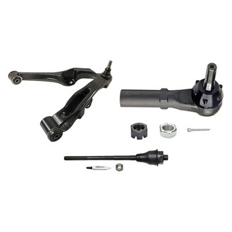 MOOG® - Front Driver Side Lower Control Arm with Ball Joint and Tie Rod End Kit