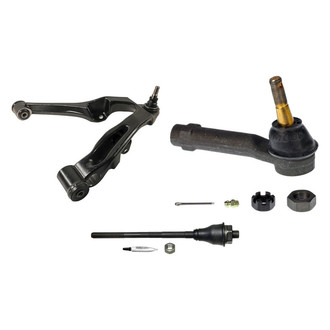 MOOG® - Front Driver Side Lower Control Arm with Ball Joint and Tie Rod End Kit
