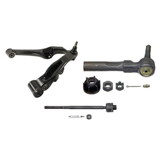 MOOG® - Front Driver Side Lower Control Arm with Ball Joint and Tie Rod End Kit