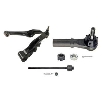 MOOG® - Front Driver Side Lower Control Arm with Ball Joint and Tie Rod End Kit