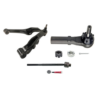 MOOG® - Front Driver Side Lower Control Arm with Ball Joint and Tie Rod End Kit