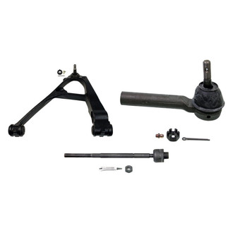 MOOG® - Front Driver Side Lower Control Arm with Ball Joint and Tie Rod End Kit