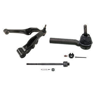 MOOG® - Front Driver Side Lower Control Arm with Ball Joint and Tie Rod End Kit