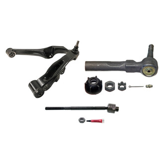 MOOG® - Front Driver Side Lower Control Arm with Ball Joint and Tie Rod End Kit
