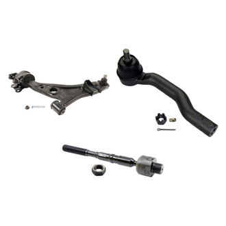 MOOG® - Front Driver Side Lower Control Arm with Ball Joint and Tie Rod End Kit