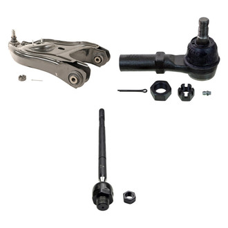 MOOG® - Front Driver Side Lower Control Arm with Ball Joint and Tie Rod End Kit