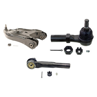 MOOG® - Front Driver Side Lower Control Arm with Ball Joint and Tie Rod End Kit
