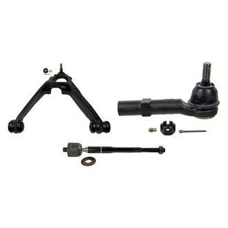 MOOG® - Front Driver Side Lower Control Arm with Ball Joint and Tie Rod End Kit