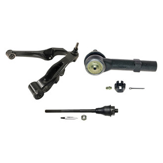 MOOG® - Front Driver Side Lower Control Arm with Ball Joint and Tie Rod End Kit