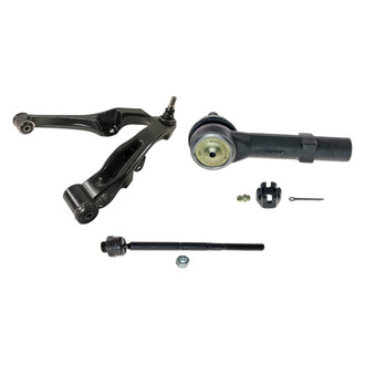 MOOG® - Front Driver Side Lower Control Arm with Ball Joint and Tie Rod End Kit