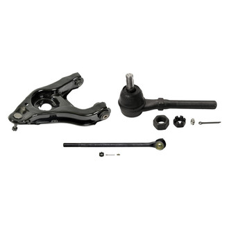 MOOG® - Front Driver Side Lower Control Arm with Ball Joint and Tie Rod End Kit