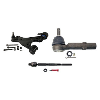 MOOG® - Front Driver Side Lower Control Arm with Ball Joint and Tie Rod End Kit