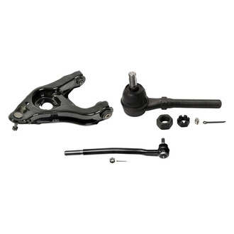 MOOG® - Front Driver Side Lower Control Arm with Ball Joint and Tie Rod End Kit
