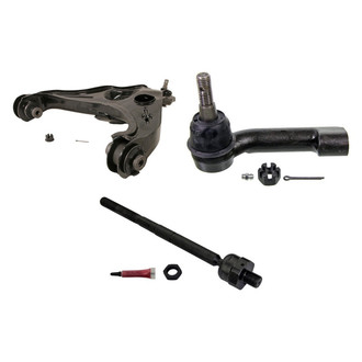 MOOG® - Front Driver Side Lower Control Arm with Ball Joint and Tie Rod End Kit