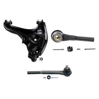 MOOG® - Front Driver Side Lower Control Arm with Ball Joint and Tie Rod End Kit