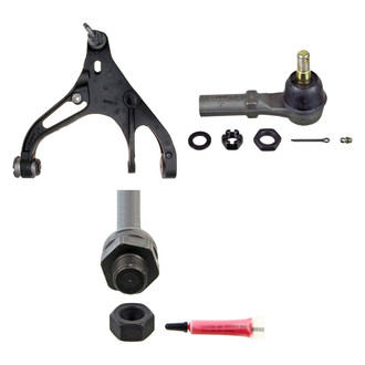 MOOG® - Front Driver Side Lower Control Arm with Ball Joint and Tie Rod End Kit