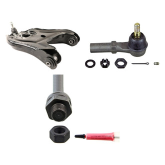 MOOG® - Front Driver Side Lower Control Arm with Ball Joint and Tie Rod End Kit
