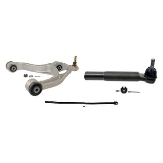 MOOG® - Front Driver Side Lower Control Arm with Ball Joint and Tie Rod End Kit