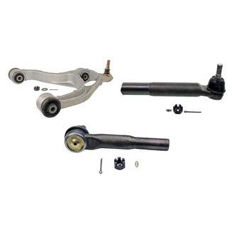 MOOG® - Front Driver Side Lower Control Arm with Ball Joint and Tie Rod End Kit